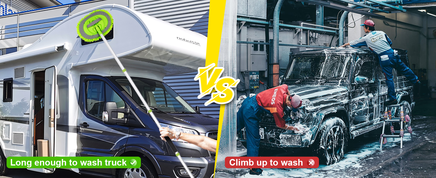 long truch wash brush