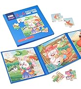 Magnetic Puzzles for Kids Ages 3-6, Boy and Girl Gift, Travel Games and Travel Toys for 3 4 5 6 Y...