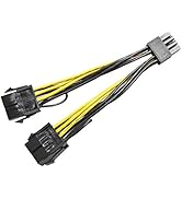 GinTai Graphics Card Power Cable 030-0571-000 CPU 8 (Pin) Male to Dual PCIe 8 P-in Female Adapter...