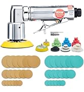 VEVOR 1/2/3 Inch Random Orbital Air Sander, High-Speed 15000RPM Mini Pneumatic Sander for Auto Bo...