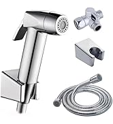 Eurolife Handheld Toilet Bidet Sprayer for Toilet with Lockable Push Button, 2 Functions Spray, B...