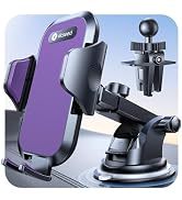 VICSEED Stable Car Phone Holder [Upgraded Strongest Suction, Won't Break] | Military-Grade Cellph...