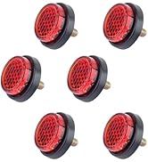 wedfish 6PCS Reflective Motorcycle License Plate Frame Bolts &amp; Nuts,M5 Car Tag Screws for License...