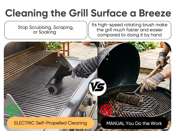 motorized grill brush
