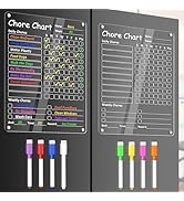 Acrylic Chore Chart Clear Dry Erase Checklist Chore Boars for Family Chores Checklist Reward Char...