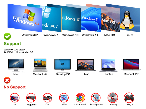 wide compatibility cd drive lptop apple laptop pc mac macbook pro/air