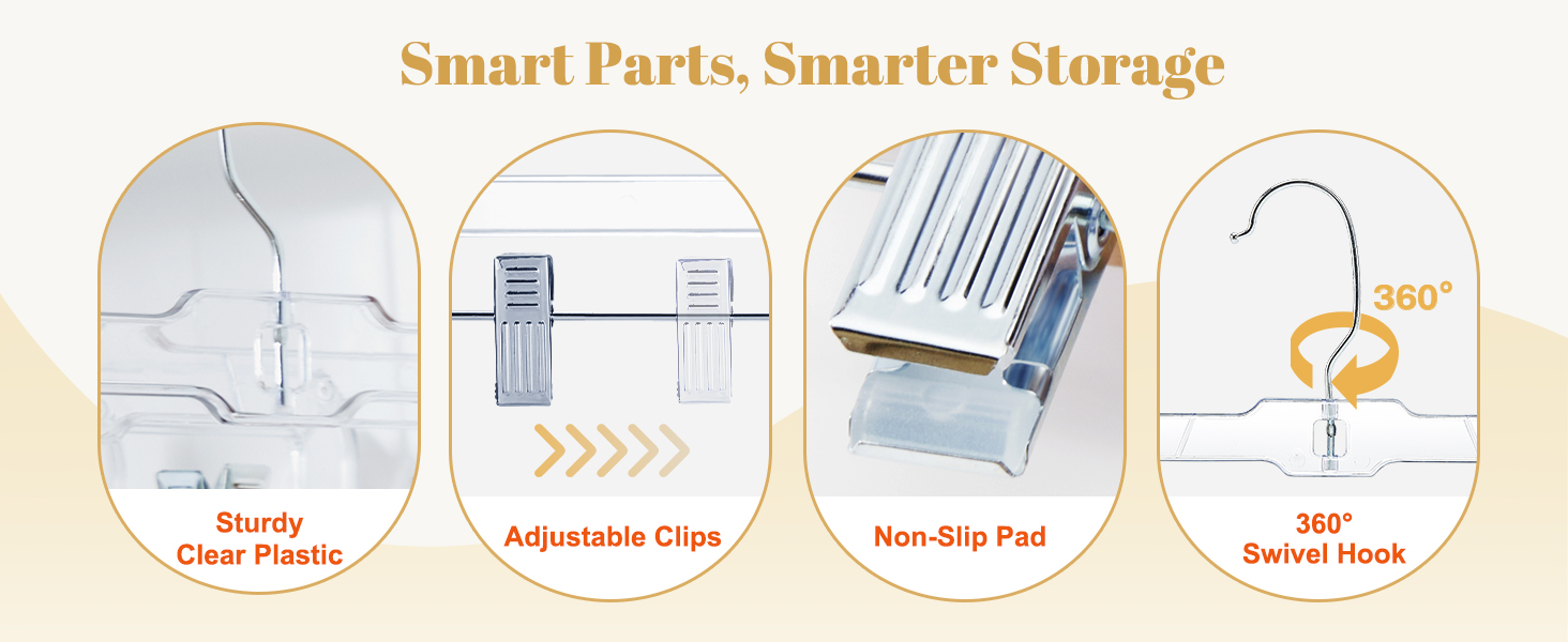 pant hangers with clips