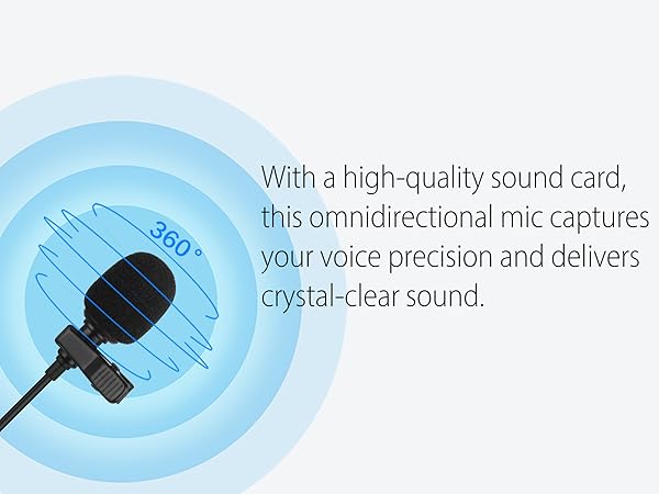 USB C Wired Lavalier Microphone for Phone