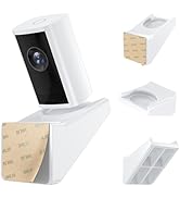 Window Mount for Ring Indoor Cam Plus (New Model), No Drill 20° Tilt Adjustable Mount Bracket wit...