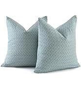 CPC 20x20 in Chevron Pillow Covers for Farmhouse, Neutral Decorative Pillow Covers for Living Roo...