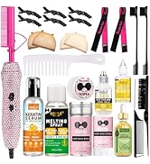 Deluxe Electric Hair Straightener and Curling Comb for Natural Hair and Wigs, 450°F Heat Pressing...