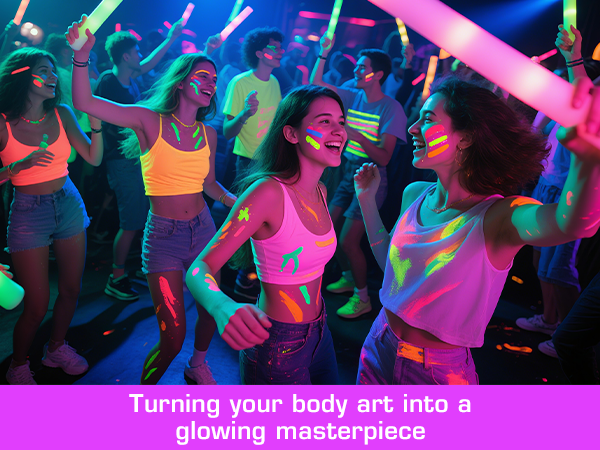 Turning your body art into a glowing masterpiece