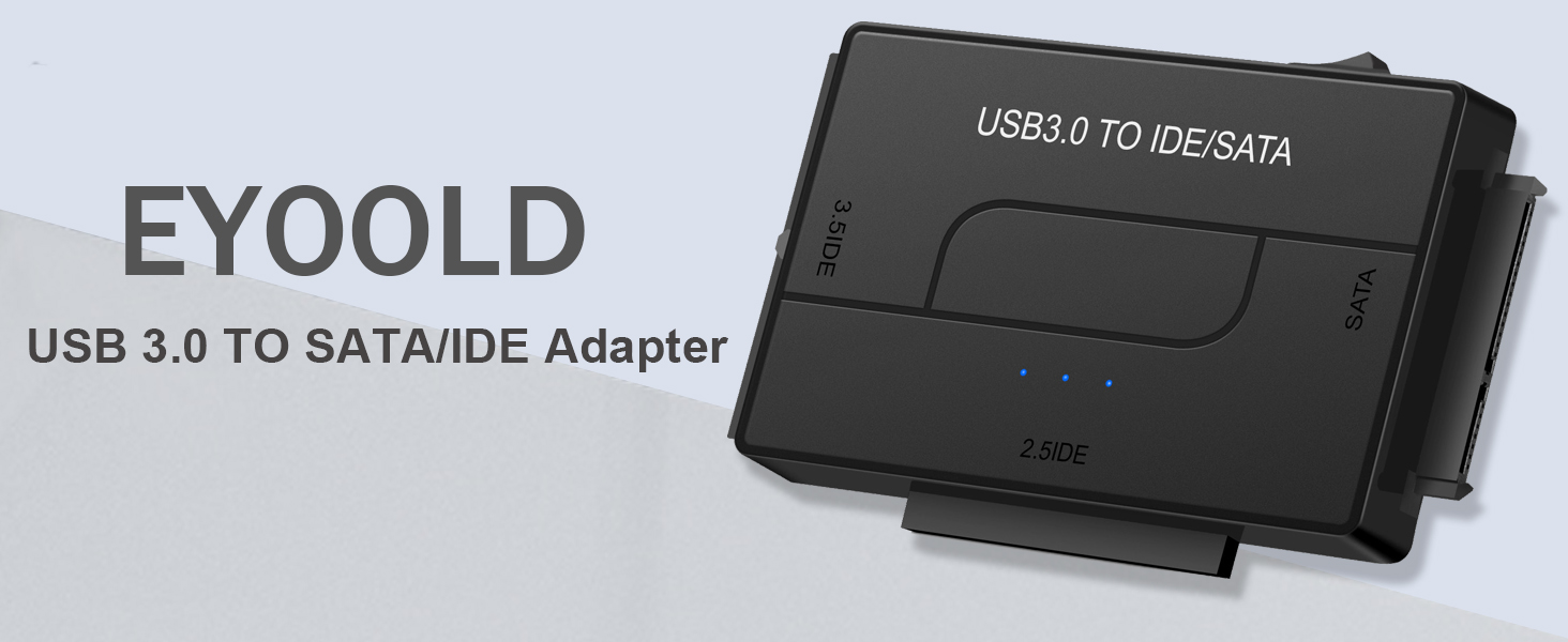 Universal USB 3.0 to IDE/SATA Converter with Power Switch