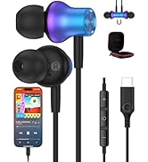 ELOLOHI Wired Earbuds with USB-C Purple