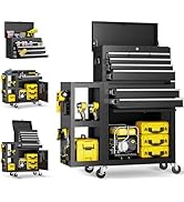 LDHTHOPI Metal Tool Chest, 8-Drawers Rolling Tool Chest with Wheels, Assembled Tool Storage Cabin...