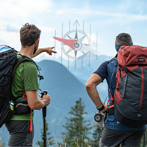 Compass hiking survival