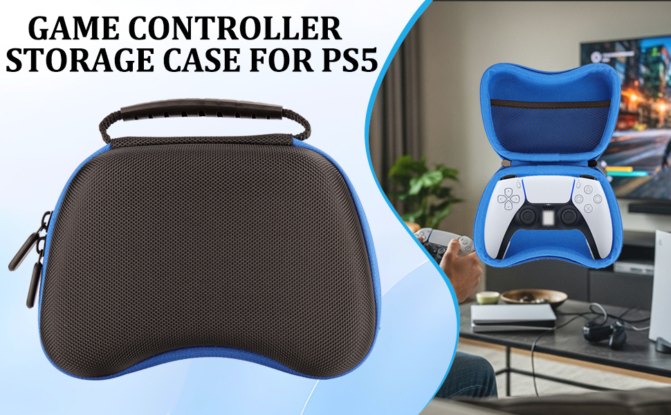 Game Controller Storage Case for PS5, Carrying Travel Protective Case for Playstation 5