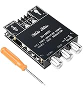 Bluetooth Amplifier Board 100W x 2, ZK-1002T 2.0 Channel Stereo Audio Amp Module with Treble and ...