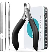 Toenail Clippers for Thick Nails for Seniors - Heavy Duty Toe Nail Clippers Kit with Long Handle ...