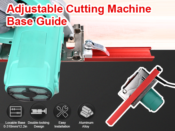 Circular Saw Guide Rail Adjustable Cutting Machine Base Guide