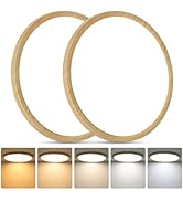 Brightever 2 Pack LED Flush Mount Ceiling Light Fixture, 12 Inch 24W, Super Slim 0.67 Inch 3200LM...