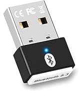 GAROGYI USB Bluetooth 5.3 Adapter for PC, Supports Windows 11/10/8.1/7,5.3+EDR Bluetooth Wireless...