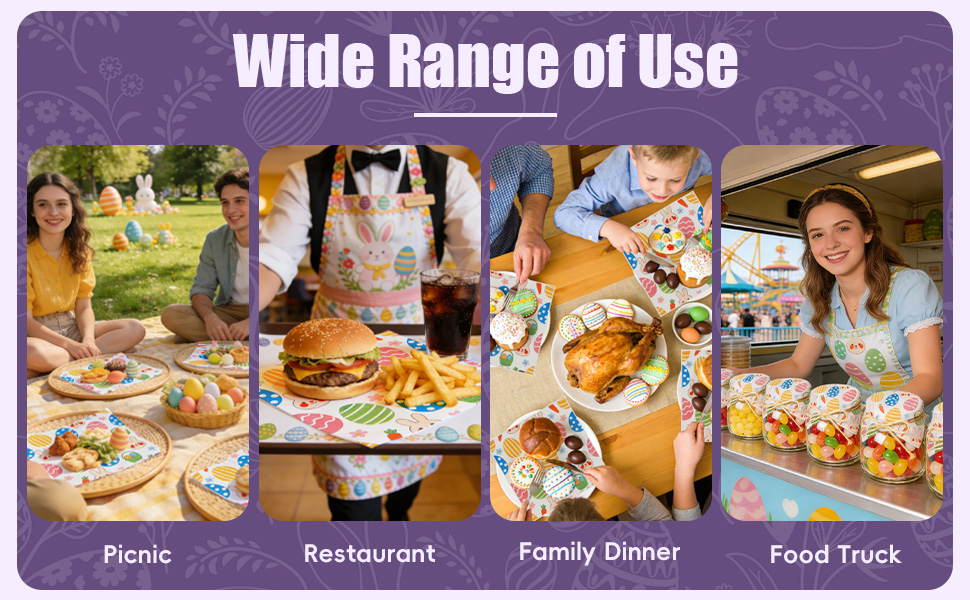 Wax Paper Sheets with Easter Theme