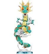 BDYDT Dragon Series Auspicious Lucky Dragon Micro Building Blocks Set (2860PCS)-Building Set Mode...