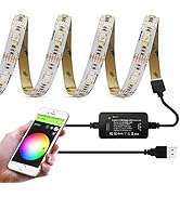 GIDERWEL Smart ZigBee 3.0 USB LED Strip Light RGBWW Kit Work with HUB Bridge TUYA Smart hub and E...