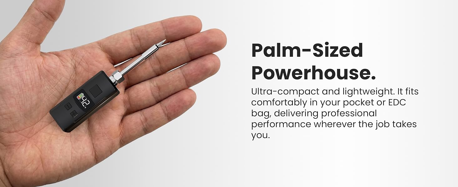 palm sized soldering tool lightweight