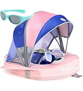 Mambobaby Float with Canopy and Tail New Upgraded Non-Inflatable Baby Pool Float Mambo Float Swim...
