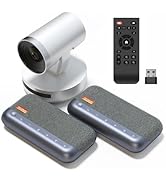 NUROUM Conference Room Camera System, 5X Optical Zoom, 4 Noise Cancelling Microphones, All-in-one...
