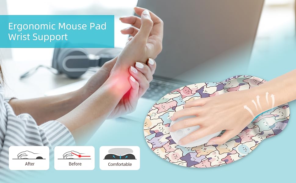 Ergonomic Mouse Pad with Wrist Support 3