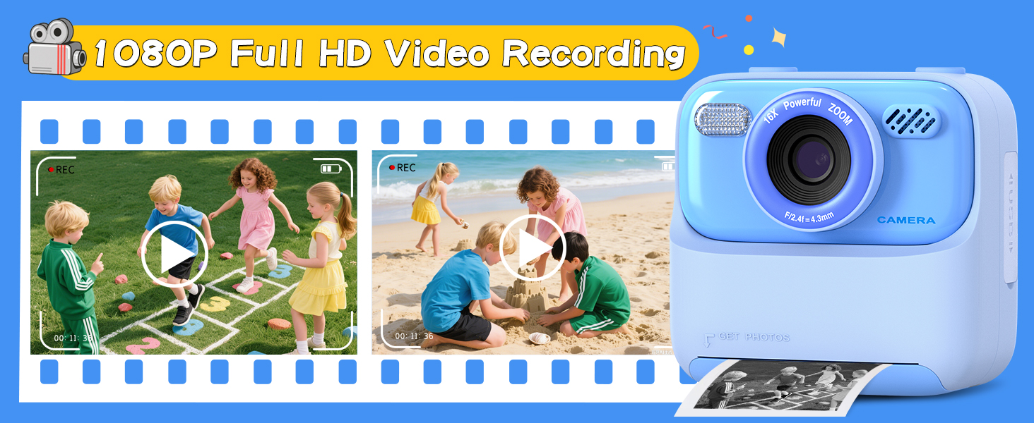 kids instant print camera