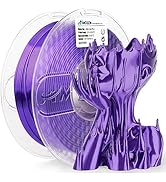 AMOLEN Silk PLA 3D Printer Filament, Shiny Silk Purple PLA Filament 1.75mm, 3D Printing PLA Filam...