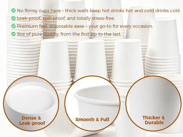 8oz paper cups