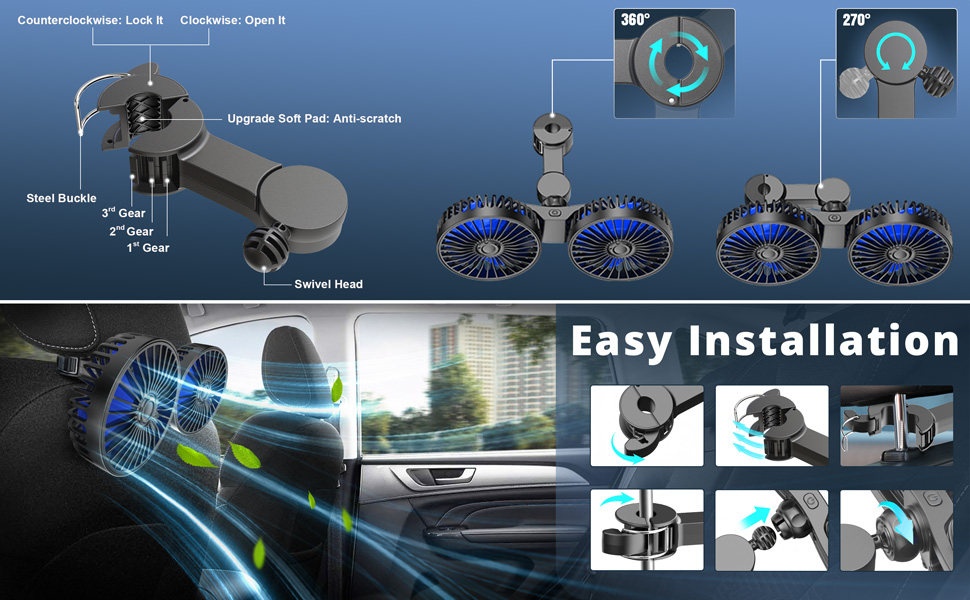 car fan usb powered car fan usb car fan dc car cooling fan car amplifier cooling fans ac for car