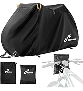 Sportneer Bike Cover: 210D Waterproof Outdoor Oxford Bicycle Covers with Lock Hole &amp; Storage Bag ...