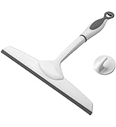 DSV Squeegee for Shower Glass Door, 10 Inch Multi-Purpose Silicone Squeegee for Window, Car Winds...