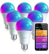 TJOY Alexa Smart Light Bulbs, WiFi Led Light Bulb Works with Alexa&amp;Google Home, Dimmable RGB Colo...