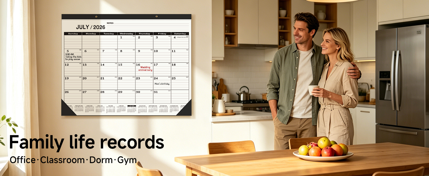 Desk Calendar 2026-2027