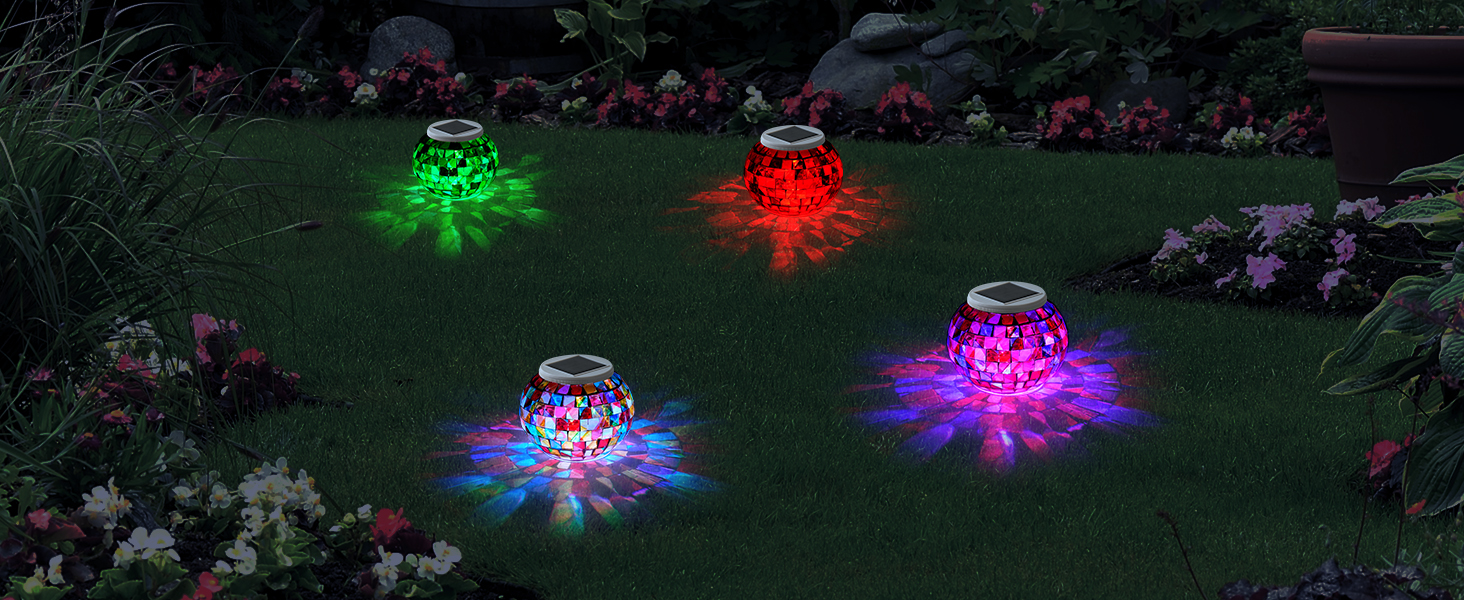 mosaic solar lights outdoor solar garden lights