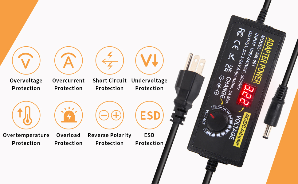 3-24V 5A Power Supply
