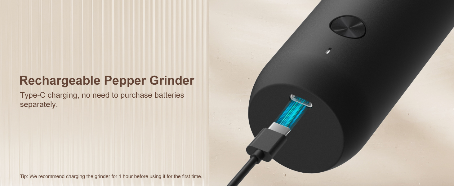 Rechargeable Electric Salt and Pepper Grinder Set