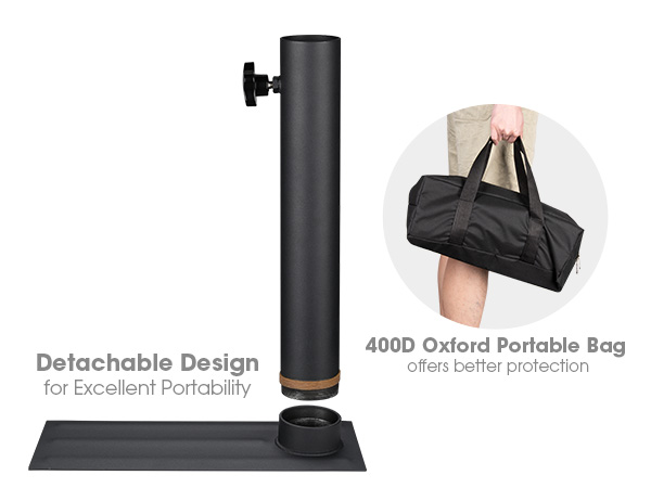 flagpole base with bag