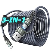AINOPE USB C Cable 10FT,2 Pack USB C to USB C Cable New Nylon Braided USB C Charger Cable Fast Ch...