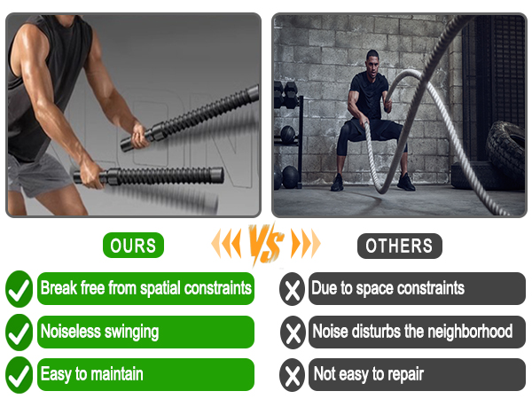 cordless battle ropes