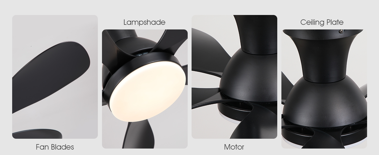 ceiling fans with lights and remote