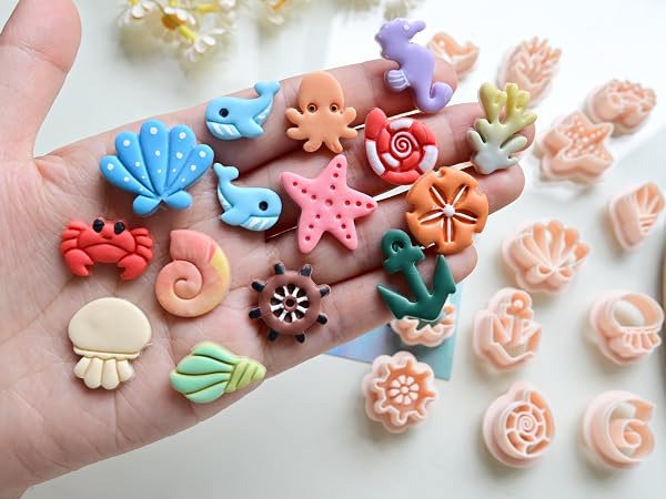 Animal Polymer Clay Cutters bear fox elephant