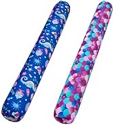 FindUWill Inflatable Swim Pool Noodles, 2 Pack Soft Fabric Covered Large Swim Noodles, Premium Bu...